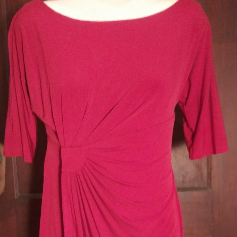 Red Short Sleeve Dress